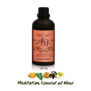 Aroma&amp;More Meditation Esssential Oil 100% Blend / น้ำมันหอมระเหยสูตรผสม หอมสงบผ่อนคลาย มีสมาธิ มีพลังสร้างสรร 100ML