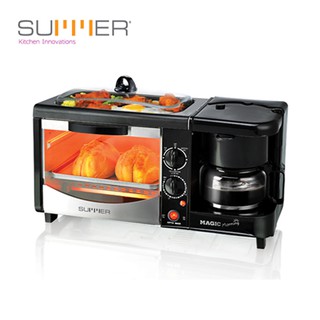 67aav SUMMER Magic Morning เครื่องทำอาหารเช้าอเนกประสงค์ รุ่น SU0464 เตาอบ เครื่องทำกาแฟ เครื่องทำอาหารอัจฉริยะ