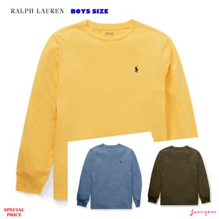 RALPH LAUREN COTTON JERSEY CREWNECK T-SHIRT (BOYS SIZE 8-20 YEARS)