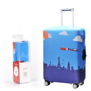 Chu Luggage  ผ้าคลุมกระเป๋าเดินทางลายท้องฟ้า  รุ่น060  สีฟ้า