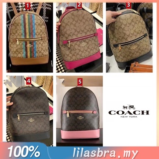 ✨ลิลี่ แคนาดา ช้อปปิ้ง✨ Coach C5795 C5679 กระเป๋าเป้สะพายหลัง Kenley ในผ้าใบลายเซ็นพร้อมกระเป๋าผู้หญิงลาย