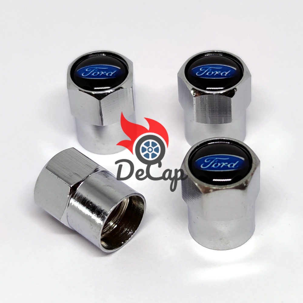 จุกลม-ยางรถยนต์-พร้อมโลโก้-ฟอร์ด-ford-1-ชุด-4-อัน-car-tire-valve-caps