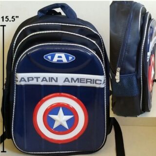 เป้ อเวนเจอร์ Avengers Captain America กัปตันอเมริกา ด้านหน้านูนขึ้นมาค่ะ ค่ะ ขนาด 11x15.5x4นิ้ว