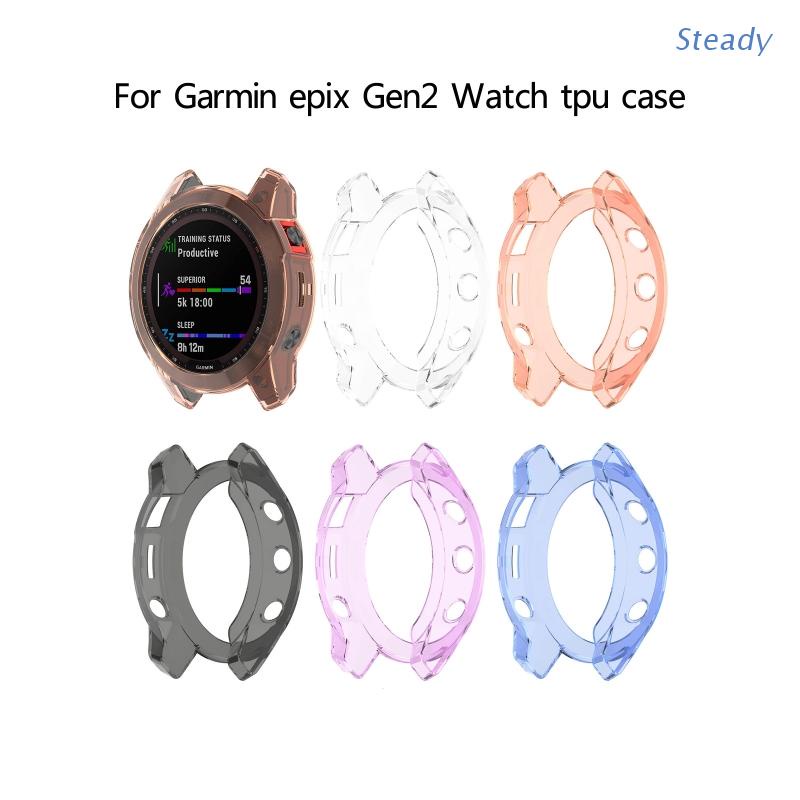 ภาพหน้าปกสินค้าเคสซิลิโคน TPU แบบนิ่ม ป้องกันหน้าจอ สําหรับ Garmin Epix Gen2