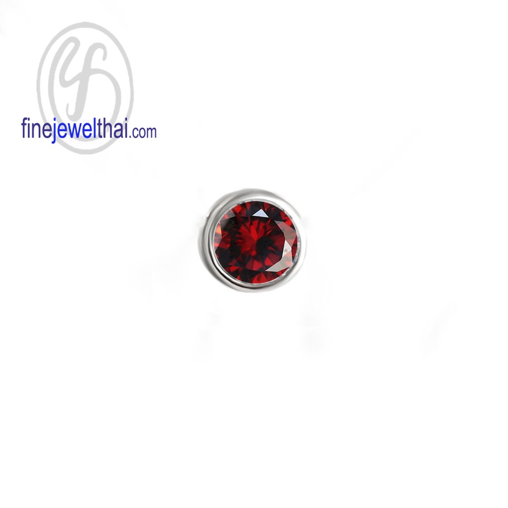 finejewelthai-จี้โกเมน-โกเมน-จี้พลอย-พลอยประจำเดือนเกิด-garnet-silver-pendant-birthstone-p1085gm00-ราคาต่อชิ้น