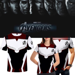 เสื้อยืดแขนสั้นคอสเพลย์ Avengers 4 endgame