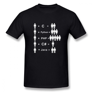 เสื้อคู่รัก - 2022 ผู้ชายเสื้อยืดตลก C Java Python โปรแกรมเมอร์นักพัฒนาเสื้อยืดท็อปส์แมนส์แขนสั้นคอ