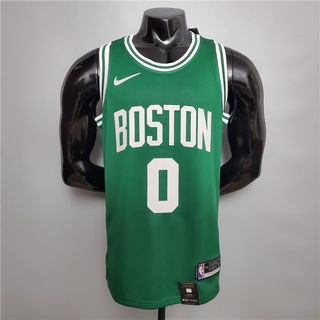 ทาตัม #0 เสื้อกีฬาบาสเก็ตบอล ลายทีม Boston Celtics เบอร์ 0 สีเขียว