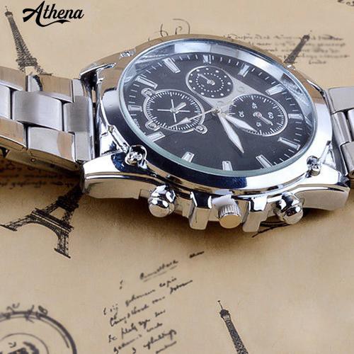 ภาพสินค้านาฬิกาข้อมือควอตซ์สเตนเลส แบบแอนะล็อก สไตล์ธุรกิจ หรูหรา สำหรับผู้ชาย จากร้าน athena285.th บน Shopee ภาพที่ 3