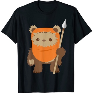 เสื้อยืดโอเวอร์ไซส์เสื้อยืด พิมพ์ลายกราฟิก Star Wars Wicket Ewok Chibi Kawaii น่ารักS-3XL