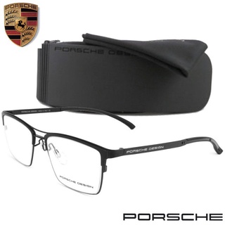 Porsche Design แว่นตา รุ่น 9295 C-1 สีดำ กรอบเต็ม ขาข้อต่อ วัสดุ สแตนเลส สตีล (สำหรับตัดเลนส์) กรอบแว่นตา Eyeglasses