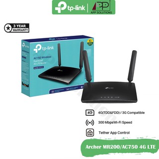 ภาพหน้าปกสินค้าTP-LINK Router 4G LTE AC750(4Port Lan) รุ่นMR200(เร้าเตอร์ใส่ซิม)รับประกัน3ปี ที่เกี่ยวข้อง