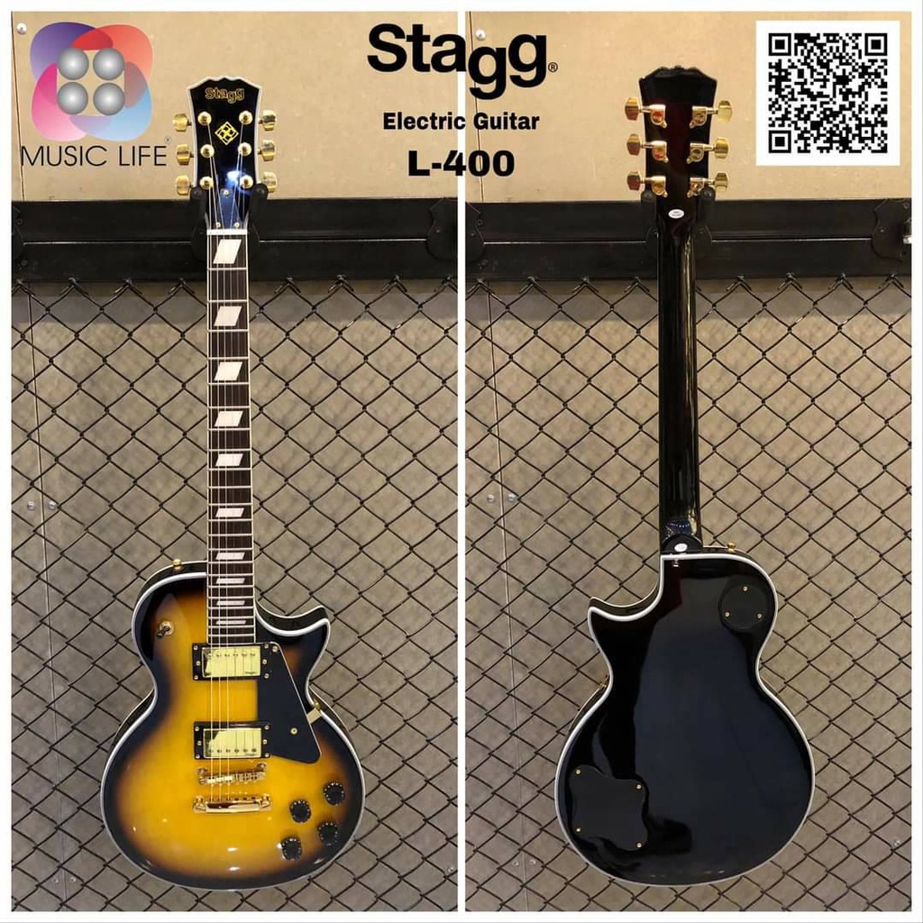 stagg-l-400-wh-sb-bk-ทรง-les-paul-electric-guitar