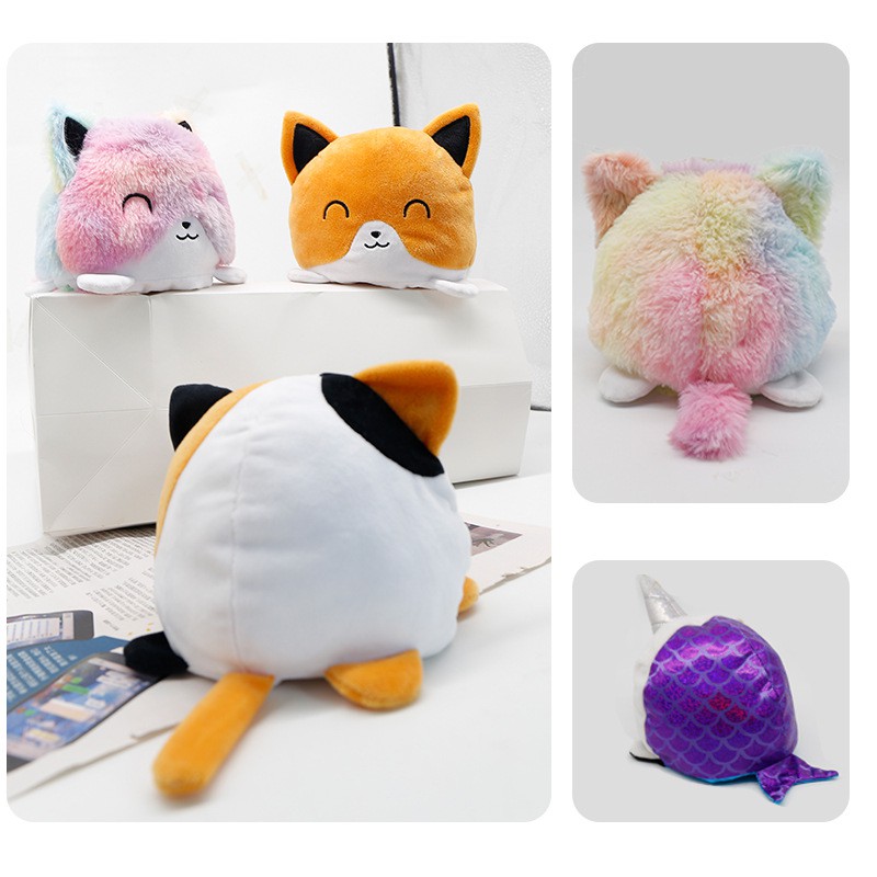 foreverbest-reversible-flip-plush-cat-พลิกตุ๊กตาสัตว์-ตุ๊กตา-แมว-ของเล่น-ตุ๊กตาสัตว์-ตุ๊กตาของเล่นตุ๊กตา-ของเล่นเด