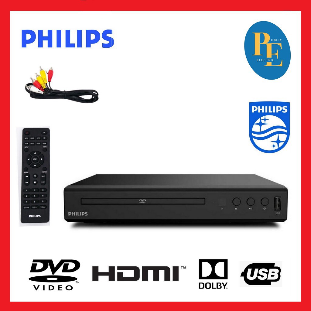 ภาพหน้าปกสินค้าPhilips DVD Player With HDMI Slot - TAEP200