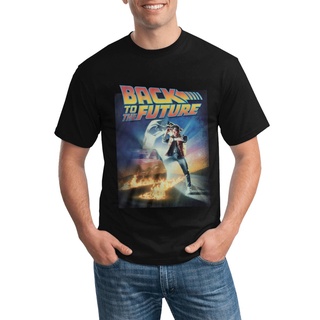 [S-5XL] Gildan เสื้อยืดผ้าฝ้าย 100% พิมพ์ลายโปสเตอร์ภาพยนตร์ Back To The Future Marty Mcfly Doc Brown แฟชั่นสําหรับผู้ชา