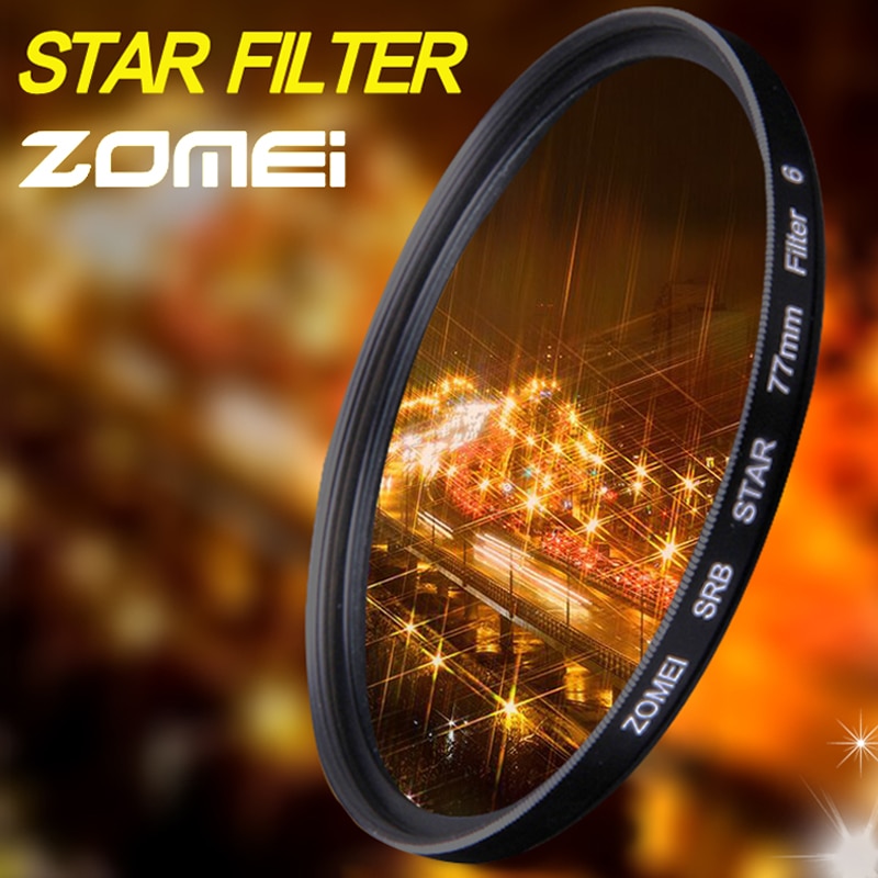 ภาพหน้าปกสินค้าNew Zomei Star Line Star Filter 4 6 8 Piont Filtro Camera Filters 40.5 49 52 55 58 62 67 72 77 82mm For Canon Nikon Sony DSLR Camera