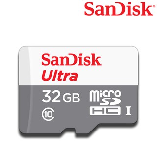 ภาพย่อรูปภาพสินค้าแรกของSandisk microSDHC Ultra Class10 32GB อ่าน 100MB/s (SDSQUNR-032G-GN3MN) เมมโมรี่ การ์ด แซนดิส ใส่ กล้องวงจรปิด ติดรถยนต์