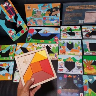 ชุดตัวต่อแทนแกรม Tangram Box  Set