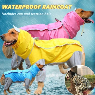 เสื้อกันฝน กันน้ํา ขนาดใหญ่ รวมทุกอย่าง สําหรับสัตว์เลี้ยง สุนัขพันธุ์ใหญ่