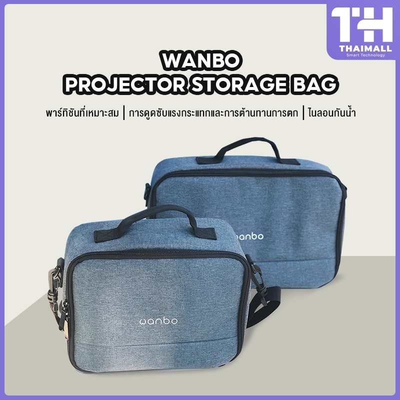 ภาพหน้าปกสินค้าWanbo Projector Storage bag กระเป๋าเคสโปรเจคเตอร์ Wanbo X1 / X1 Pro / T2 MAX Free / T4 / T6 Max