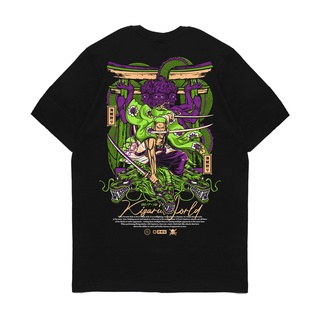 เสื้อยืดผู้ชาย เสื้อยืด ลายการ์ตูนอนิเมะ One Piece RORONOA ZORO Kizaru S-5XL