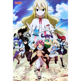 โปสเตอร์ การ์ตูน แฟรี่เทล ศึกจอมเวทอภินิหาร Fairy Tail 極・魔法乱舞 (2009) POSTER 24”x35” นิ้ว Japan Anime Hiro Mashima