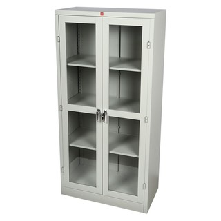 File cabinet HIGH CABINET STEEL MIRRORDOOR KWG-183-TG Office furniture Home & Furniture ตู้เอกสาร ตู้เหล็กสูงบานเปิดกระจ