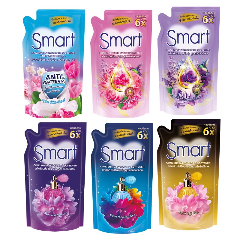 Smart สมาร์ท ผลิตภัณ์ปรับผ้านุ่มเข้มข้นพิเศษ 530 มล. (เลือกกลิ่นได้ ...