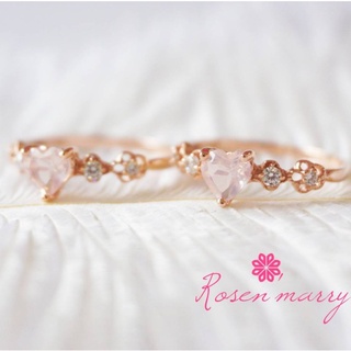 สินค้า Rosen\'marry/ แหวนโรสควอทซ์แท้ Rose Quartz Ring RR033RQ