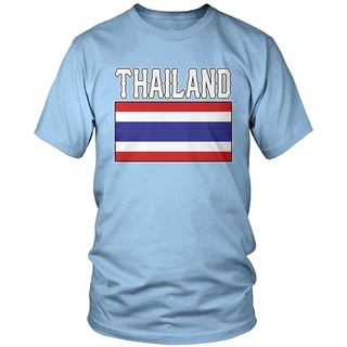 เสื้อยืดวินเทจ100%cotton เสื้อ ยืด ผ้า มัด ย้อม Amdesco Mens Flag Of Thailand, Thai Flag T-Shirt men เสื้อ ยืด ผู้ชาย ค