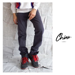 กางเกงชิโน่ สีเทาเข้ม (Size 28-38) Chino Jeans กางเกงขายาวผู้ชาย กางเกงทำงาน กางเกงลำลอง