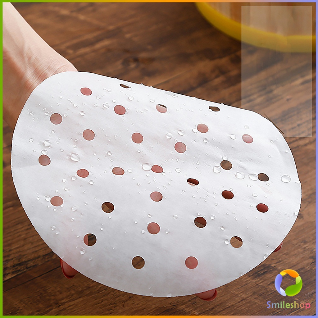 smileshop-กระดาษรองหม้อทอดไร้น้ำมัน-100-แผ่น-พร้อมส่ง-กระดาษซับน้ำมัน-กระดาษอบขนม-baking-paper