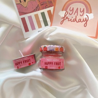 เทียนหอมไขถั่วเหลือง (Soy wax) กลิ่น HAPPY FRUIT 🍎🍓