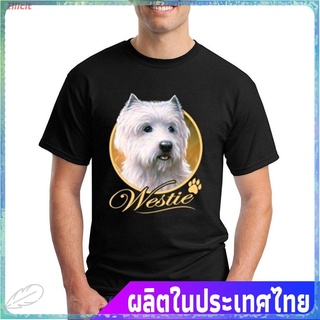 สินค้าขายดี ใหม่ Illicit เสื้อยืดผู้ชายและผู้หญิง Westie Dog T-shirt Animal Lovers Shirts Short Sleeves Fashion Drop