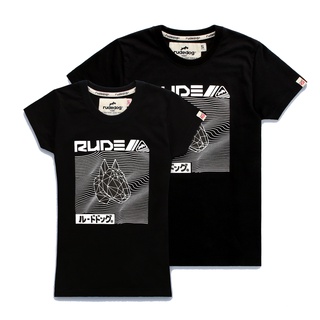 rudedog T-shirt เสื้อยืด รุ่น BIGHEAD (ผู้ชาย) แฟชั่น คอกลม ลายสกรีน ผ้าฝ้าย cotton ฟอกนุ่ม ไซส์ S M L XL