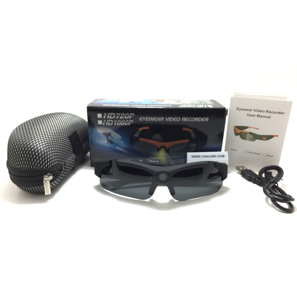 กล้องแว่นตากันแดดทรงสปอร์ต Eyewear Video Recorder Full HD 1080P ของแท้
