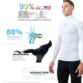 ภาพขนาดย่อของภาพหน้าปกสินค้าBoost skin ชาย/เสื้อกันยูวี 99% (คอตั้ง) เสื้อรัดกล้ามเนื้อ แขนยาว มาตรฐาน USA จากร้าน fixmesport บน Shopee