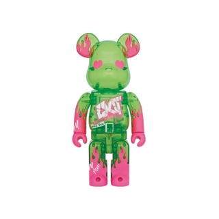 Bearbrick Exit 400% green