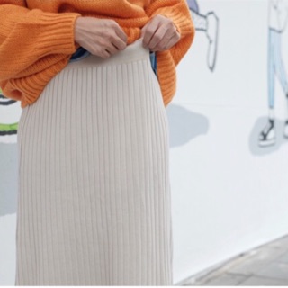 Wavy knit skirt ของ octemberstore