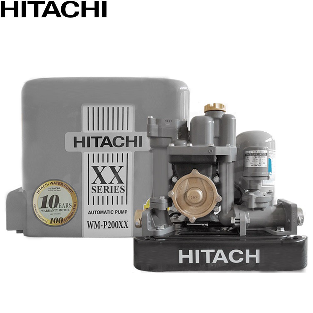 hitachi-wm-p200xx-ปั๊มอัตโนมัติแรงดันคงที่-ถังสี่เหลี่ยม-200w-1-นิ้ว-axe-official