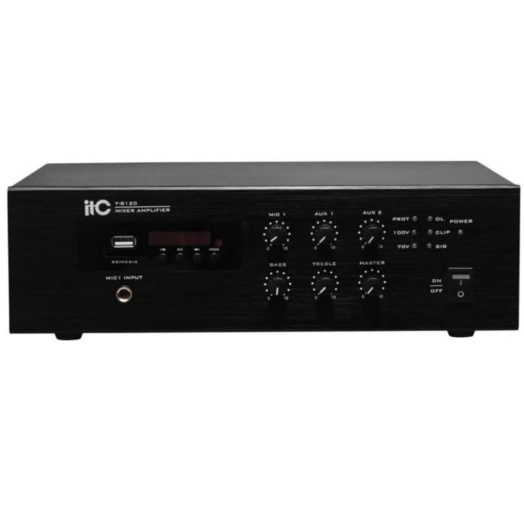 itc-audio-t-b120-มิกเซอร์แอมป์-120-วัตต์-mini-mixer-amplifier-with-mp3-tuner-bluetooth