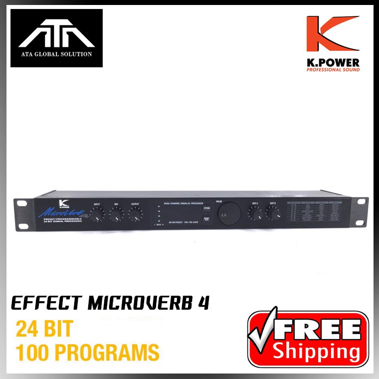 k-power-microverb-4-effect-เอฟเฟ็คเสียงร้อง-ดนตรี-เอฟเฟค-ไมค์-ดิจิตอล-มีเอฟเฟค-99-เสียง