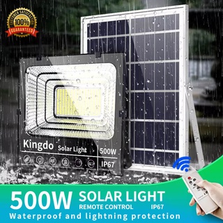 ไฟโซล่าเซล 45w 200w 500w ไฟโซล่าเซลล์ solar light แสงสีเหลือง สีขาว ไฟสปอตไลท์ ไฟ solar cell IP67