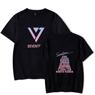 【2022tshirts】Luckyfridayf เสื้อยืดลําลอง แขนสั้น คอกลม พิมพ์ลาย SEVENTEEN kpop แฟชั่นฤดูร้อน สําหรับผู้ชาย ผู้หญิง พลัสไ