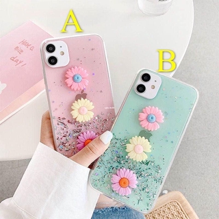 เคส-3D Daisy Phone Case For OPPO Reno 6Z A16 A94 A74 A54 Reno 5 A53 A93 Reno 4 A92 A52 A12 Reno 3 A31 Reno 2F A3s F11 pro A7 A5s F7 F9 A83 Soft