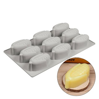 แม่พิมพ์ซิลิโคน ข้าวโพด 9 ช่อง Corn Mousse Mold 9-Piece Silicone Corn Pudding Mold Corn Cake/Mousse Baking Mold