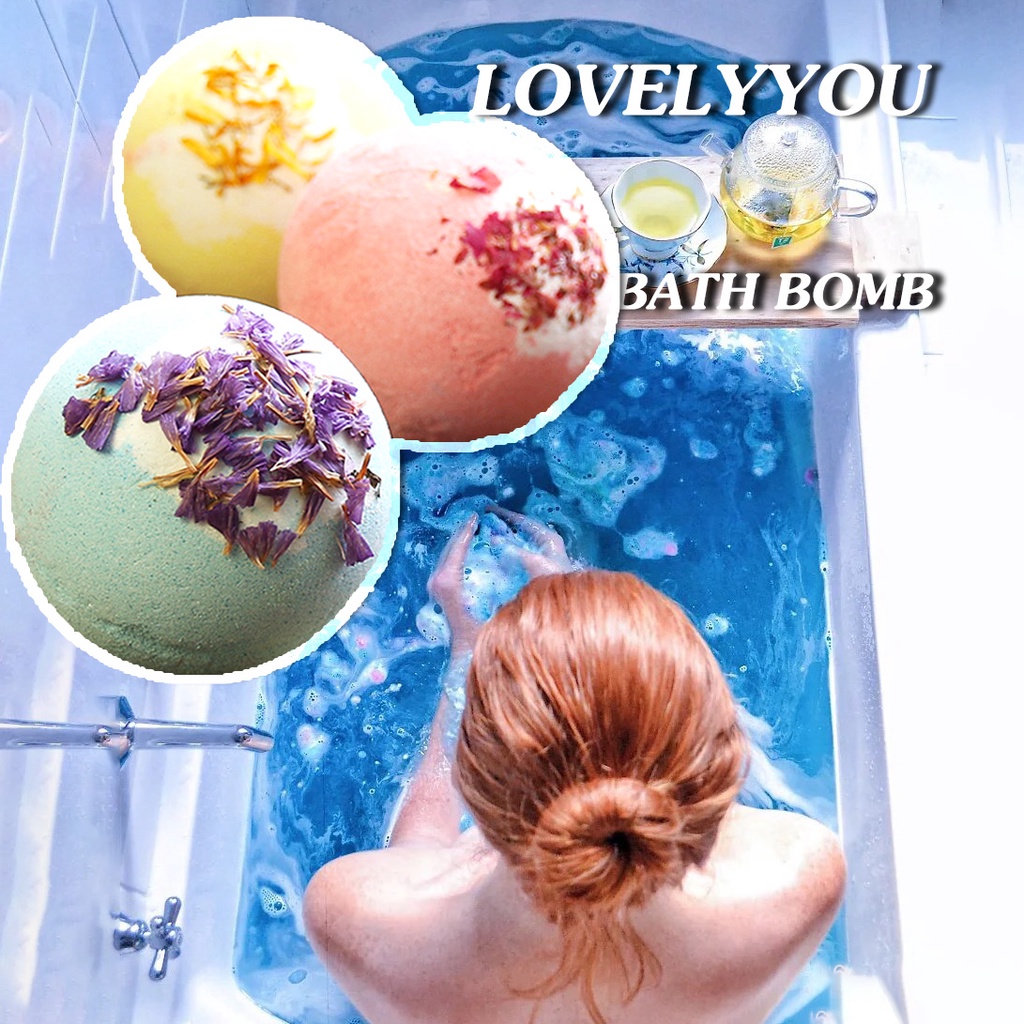 ภาพหน้าปกสินค้าบาธบอมตีฟอง Lovelyyou bath bomb bubble bath จากร้าน qkr9mjfdsu บน Shopee