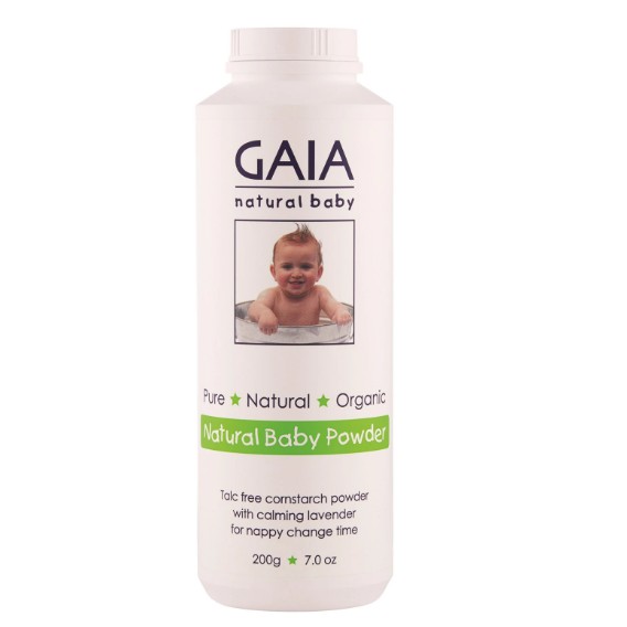 gaia-แป้งฝุ่นสำหรับเด็กแรกเกิดและทารก-ไกอา-ปราศจากทัลค์-สูตรน้ำมันลาเวนเดอร์ออร์แกนิก-น้ำมันคาโมมายล์ออร์แกนิก-2-ขวด