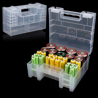 PetKing☀ Plastic Battery Box Storage Case Holder Organizer for AA AAA C D 9V Batteries .